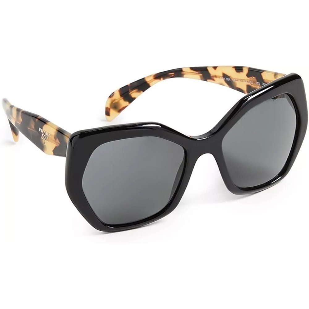Authentic Prada Black and Brown Oversized Sunglasses (No Fakes Allowed)